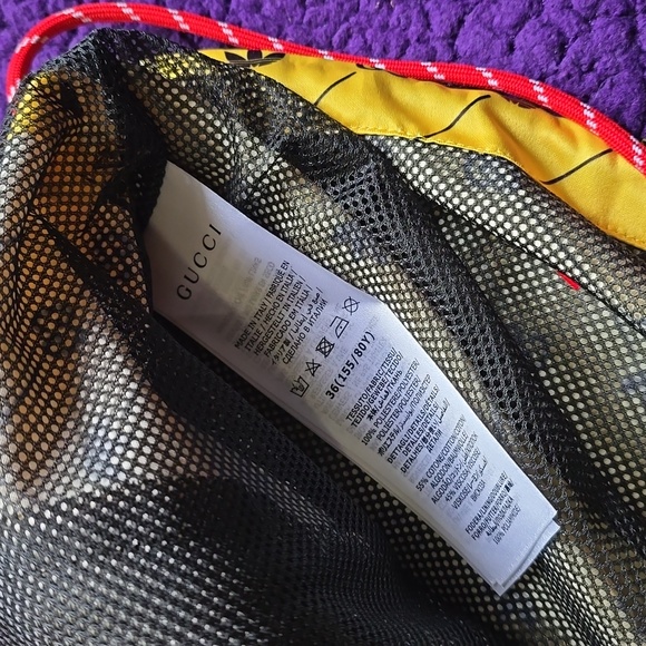 Adidas X Gucci GG Purple and Yellow Hooded Jacket - Picture 4 of 7